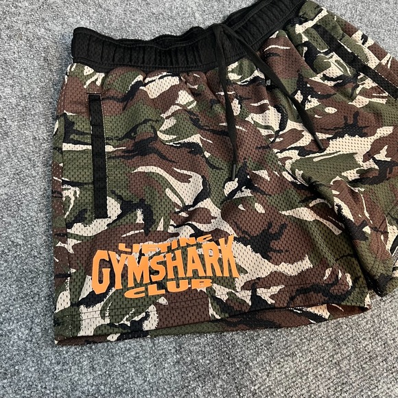 Men's Gymshark Lifting Club Camo Printed Mesh 5" Shorts Size M Gym Workout - Picture 4 of 15